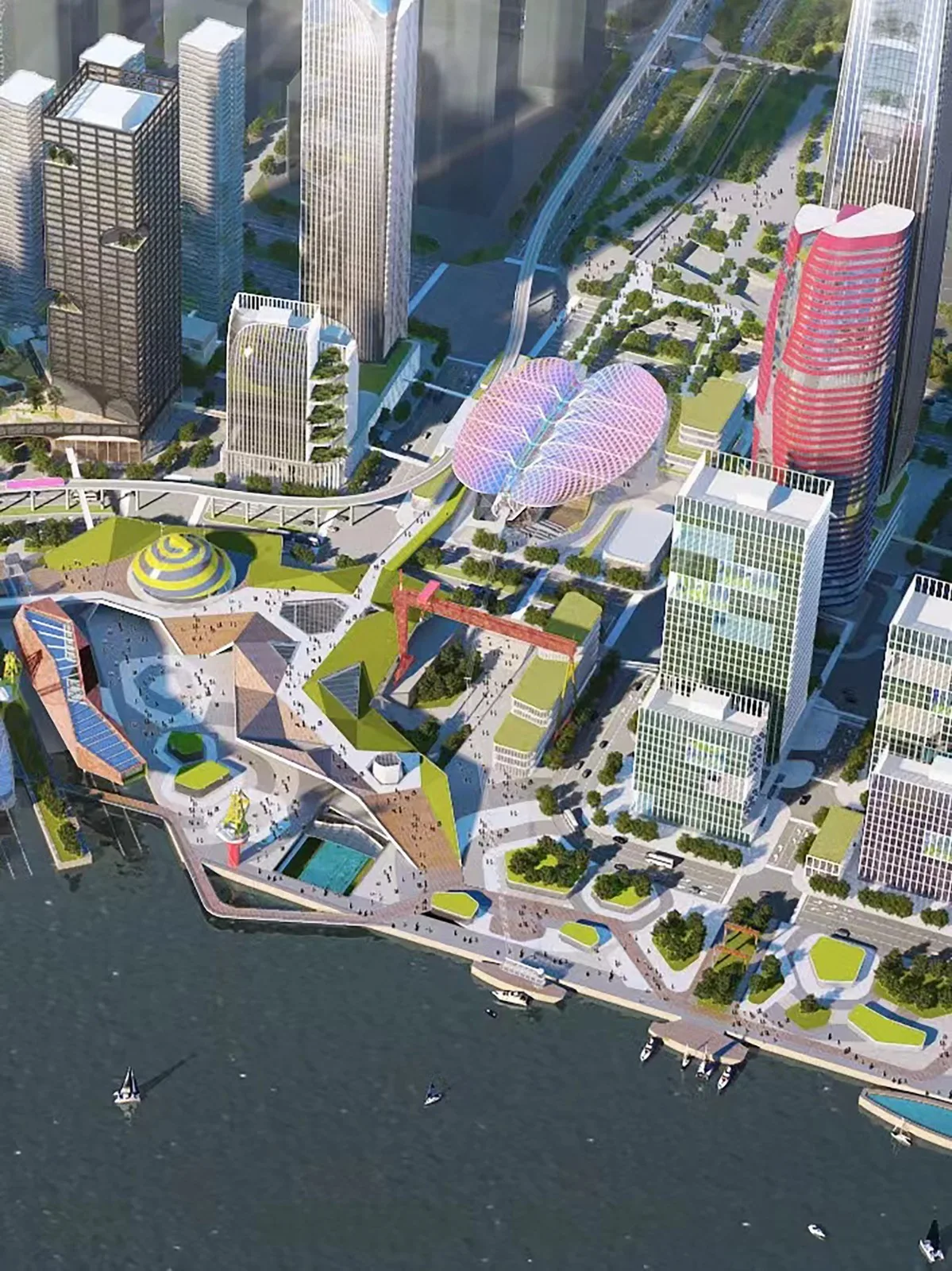 BIM建筑|广州船厂城市设计国际竞赛方案首次亮相 / SPARK