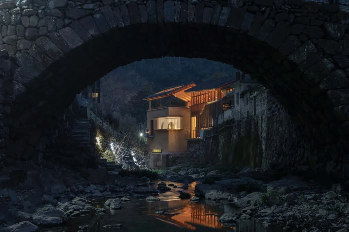 BIM建筑|奉化栖霞坑发电站改造的溪边餐厅 / 尌林建筑设计事务所