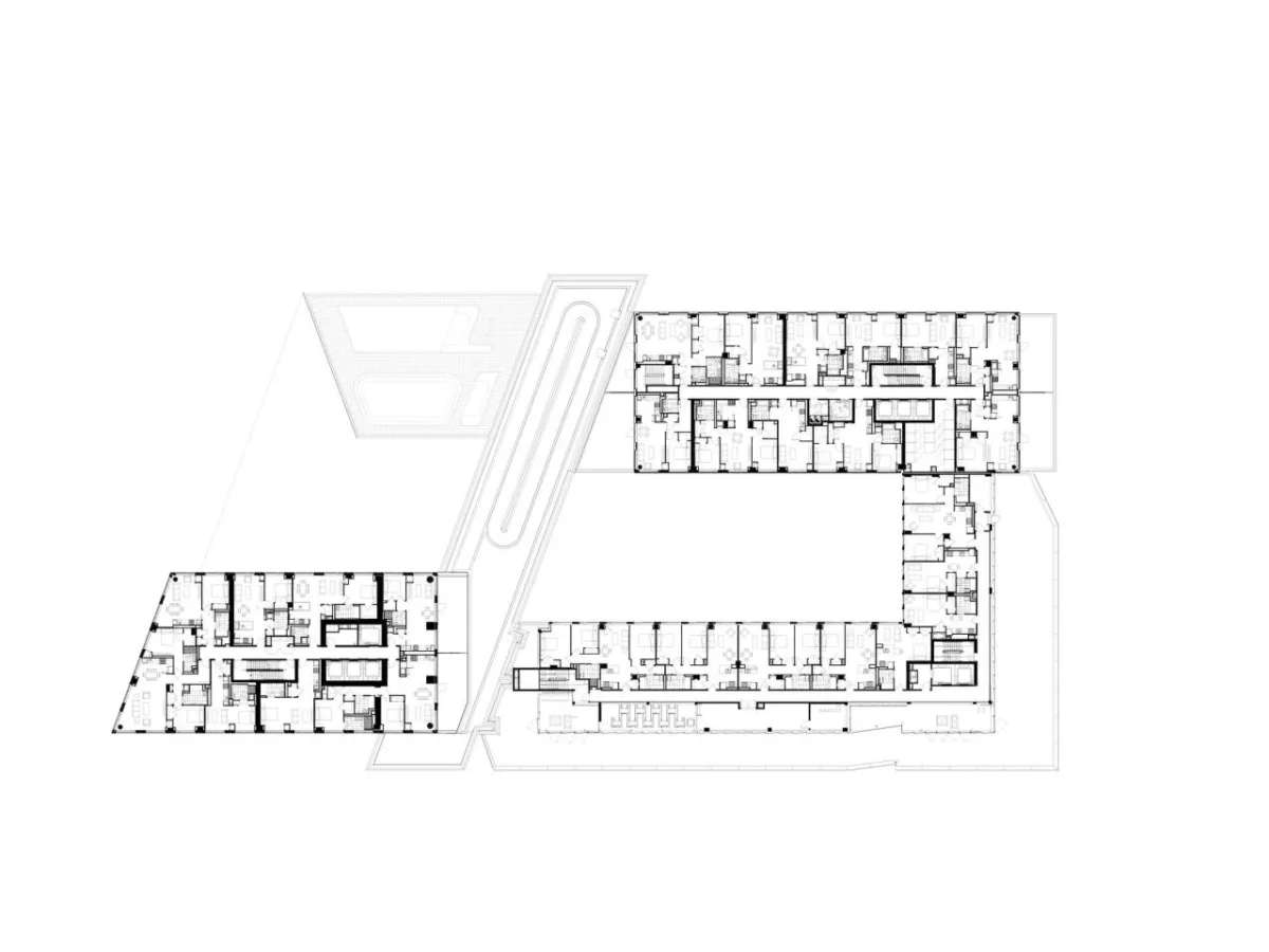 BIM建筑|纽约绿点 Landing D，掰开体量 / OMA / Jason Long