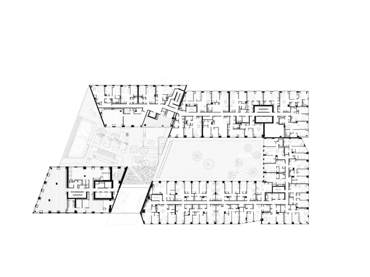 BIM建筑|纽约绿点 Landing D，掰开体量 / OMA / Jason Long