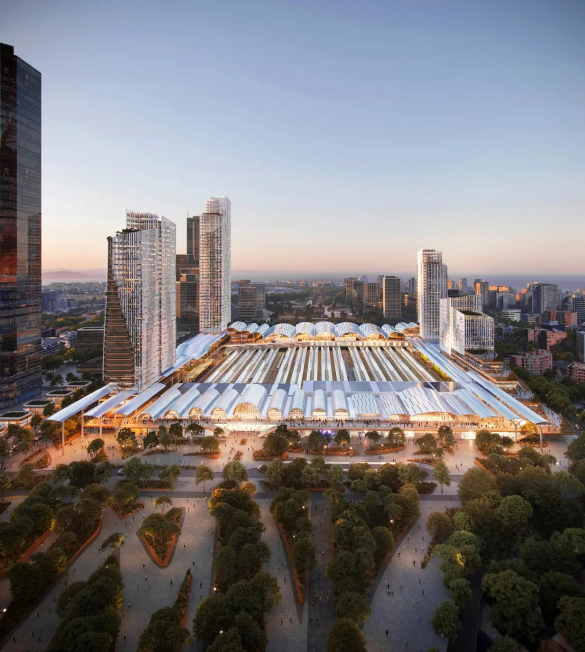 BIM建筑|欧洲最大城市更新： 马德里查马丁车站 / UNStudio + b720