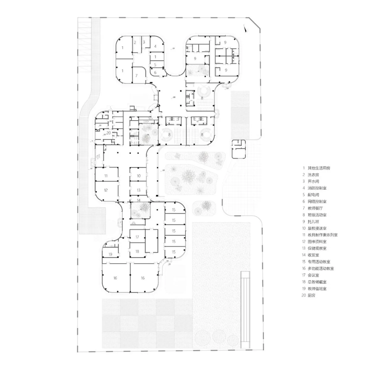BIM建筑|成都市双流区九龙湖幼儿园 / 本末建筑　