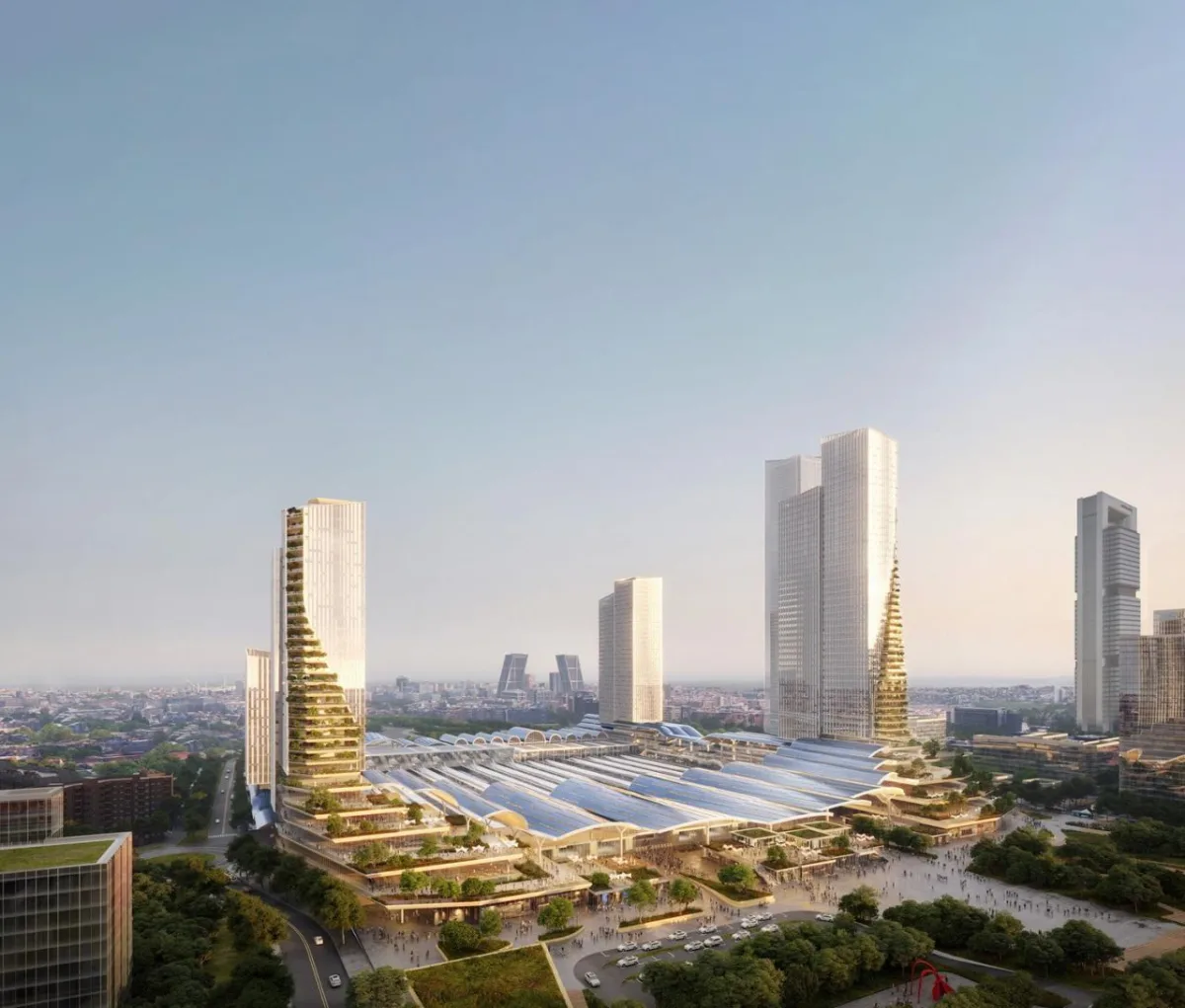 BIM建筑|欧洲最大城市更新： 马德里查马丁车站 / UNStudio + b720