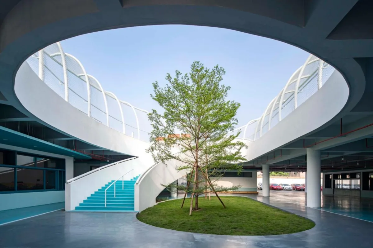 BIM建筑|龙江外国语学校附属小学改造（旺岗小学） / 竖梁社建筑