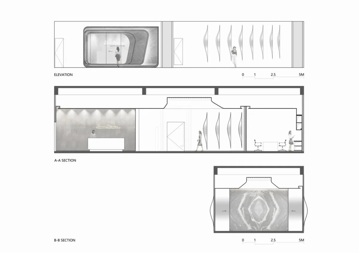 BIM建筑|数字水墨的有机生长：卓彦丽格医美诊所 / CAA室内新作