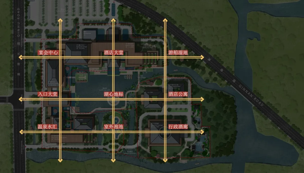 BIM建筑|湿地浮岛·溱湖宾馆 / 简和建筑