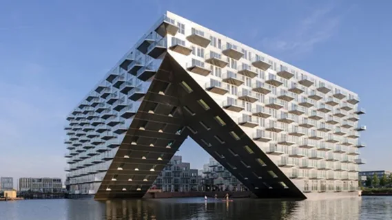 BIM建筑|BIG在阿姆斯特丹设计悬臂住宅楼