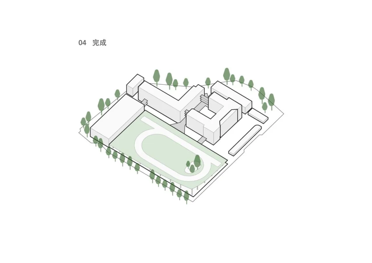 BIM建筑|龙江外国语学校附属小学改造（旺岗小学） / 竖梁社建筑