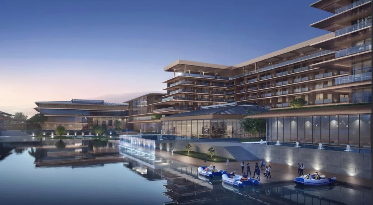 BIM建筑|湿地浮岛·溱湖宾馆 / 简和建筑