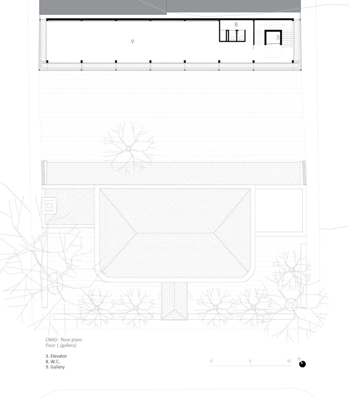 BIM建筑|桶盖表皮，CNAD 艺术工艺设计中心 / Ramos Castellano Arquitectos