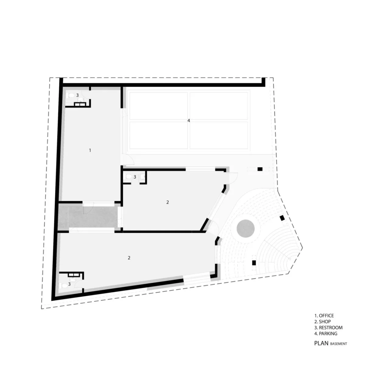 BIM建筑|通向街角的楼梯，Y2 综合大楼 / DAAL