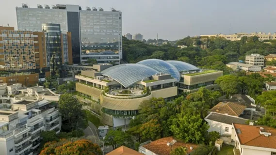 BIM建筑|萨夫迪在圣保罗医疗中心设计玻璃中庭拱顶