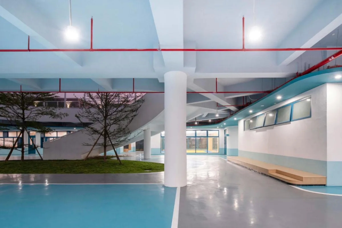 BIM建筑|龙江外国语学校附属小学改造（旺岗小学） / 竖梁社建筑