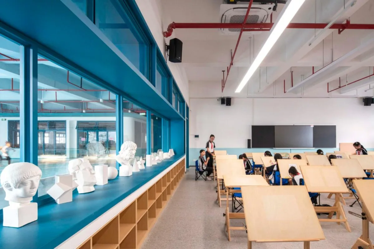 BIM建筑|龙江外国语学校附属小学改造（旺岗小学） / 竖梁社建筑