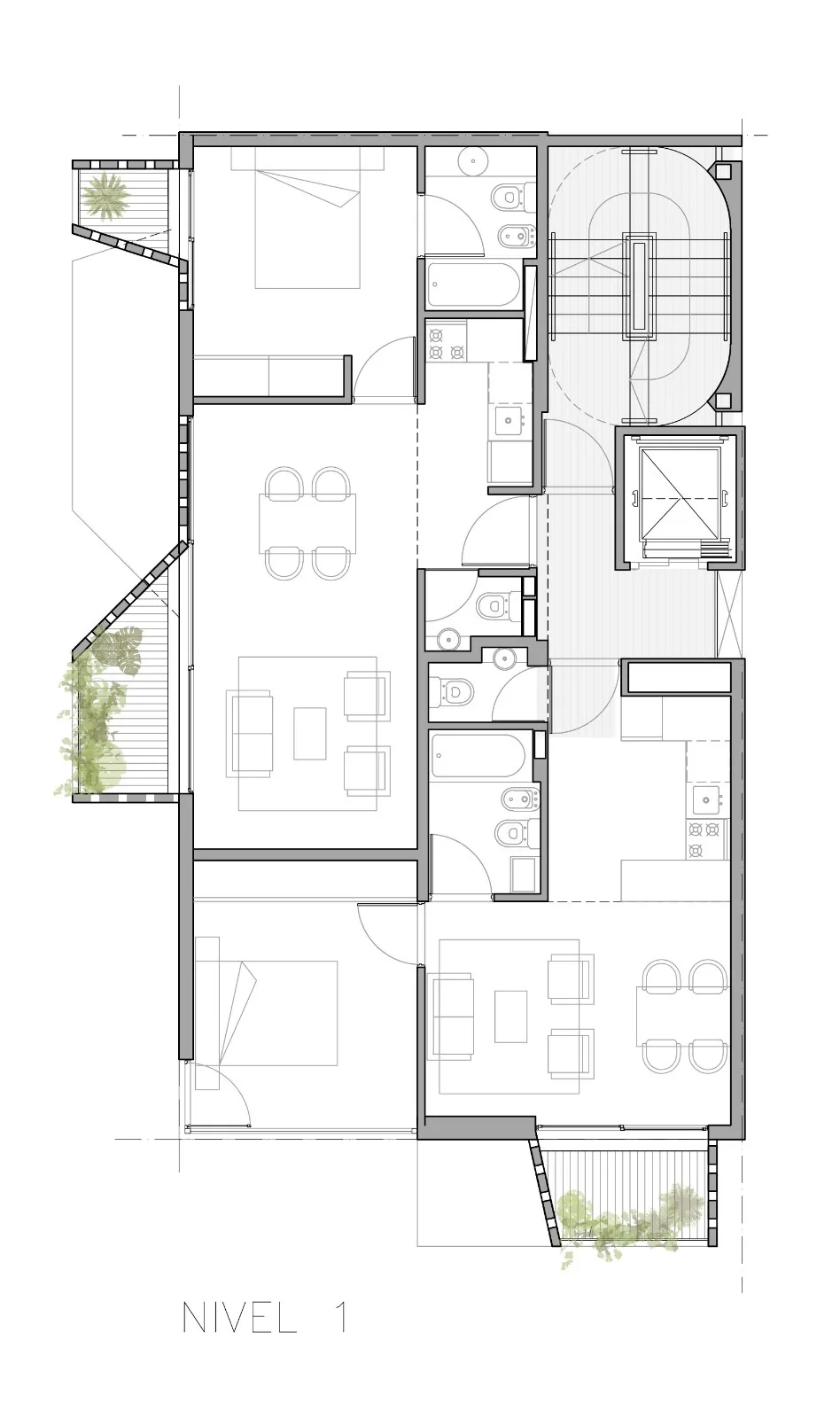BIM建筑|M 5605 住宅 / Arqtipo