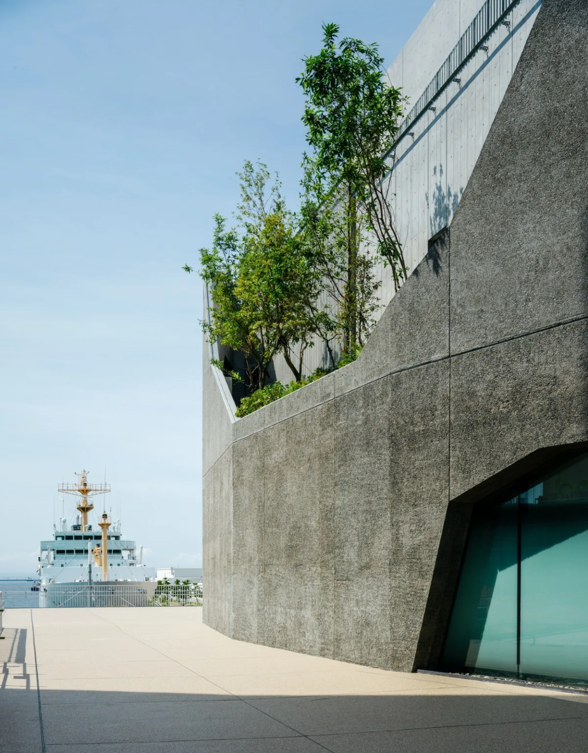 BIM建筑|神户港博物馆，海砂混凝土 / 大成建设