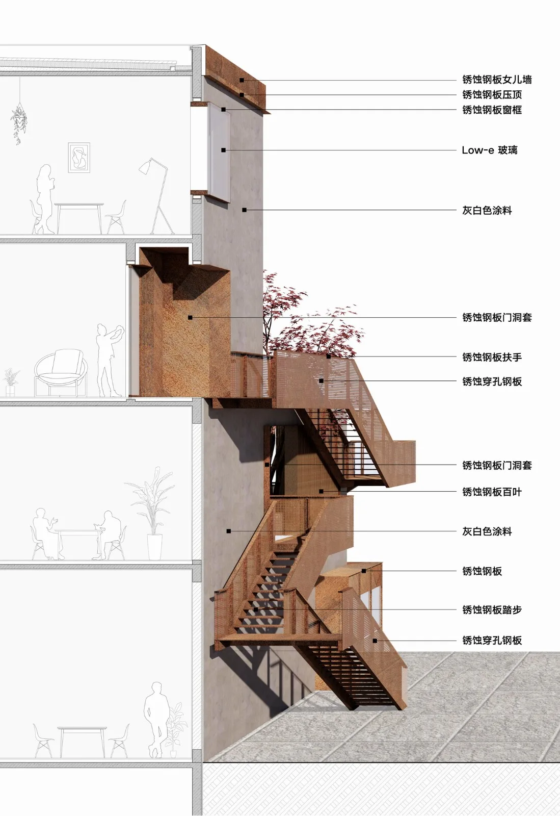 BIM建筑|长三角一体化示范区：丁栅水乡SOHO智慧粮仓 / line+建筑事务所、MLA+