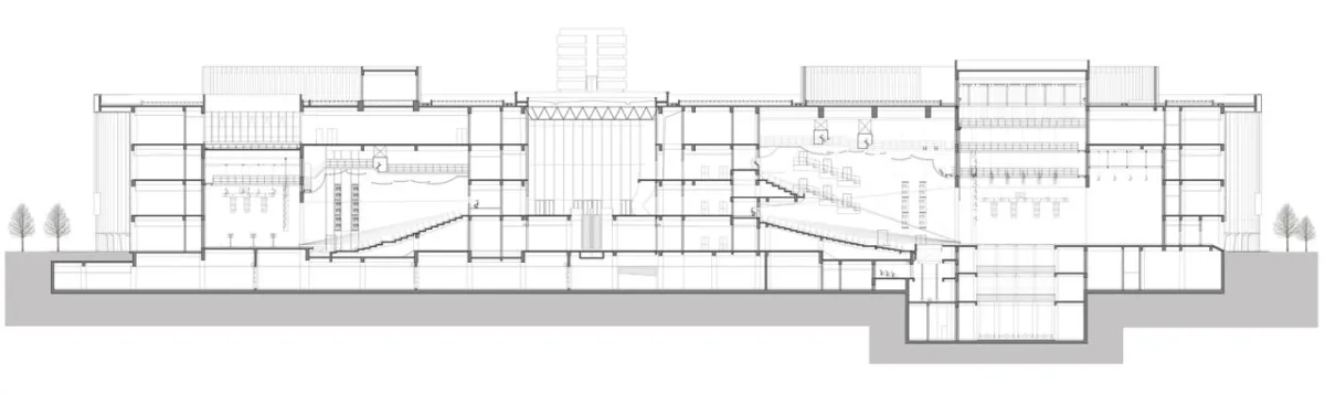 BIM建筑|肥东县大剧院文化馆 / 上海华都建筑规划设计有限公司