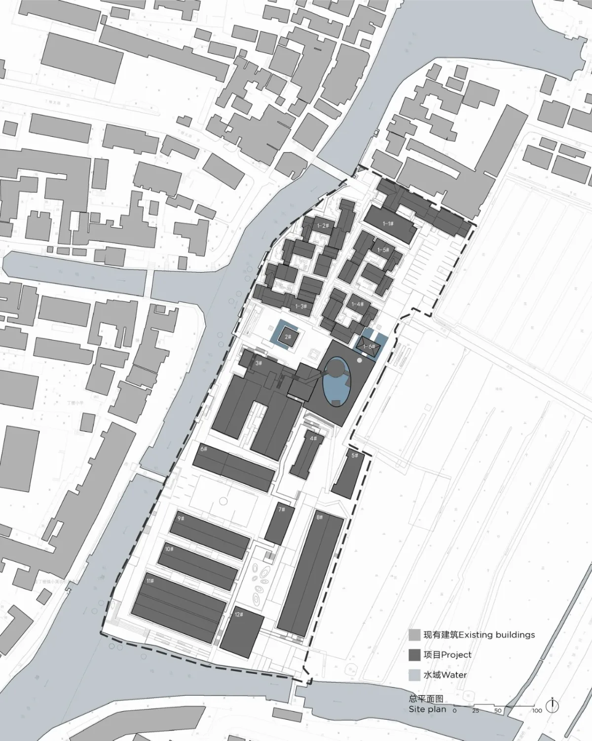BIM建筑|长三角一体化示范区：丁栅水乡SOHO智慧粮仓 / line+建筑事务所、MLA+
