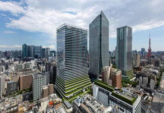 BIM建筑|英根霍芬在东京设计植物覆盖的摩天大楼
