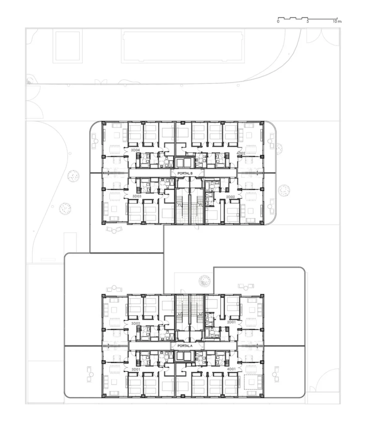 BIM建筑|萨勒之家住宅大楼 / NAC Arquitectos