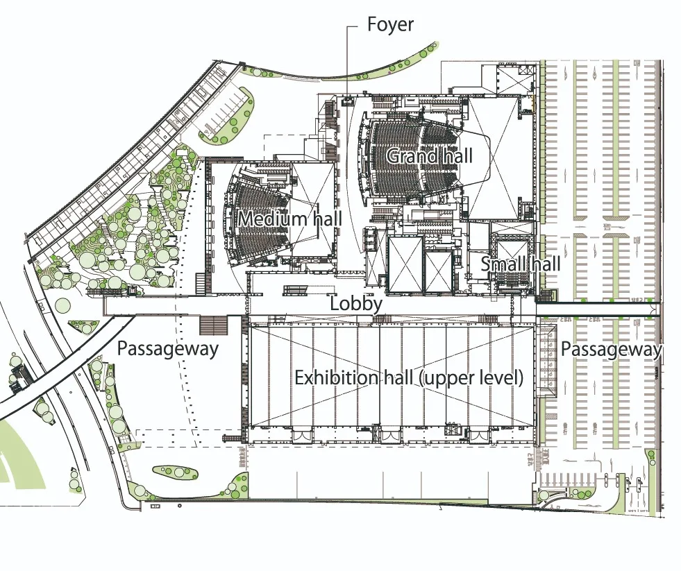 BIM建筑|Arcrea 姬路文化会议中心 / 日建设计