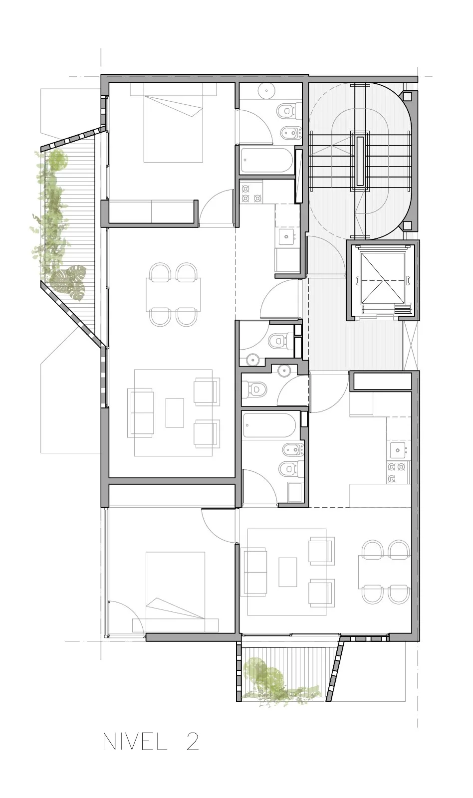 BIM建筑|M 5605 住宅 / Arqtipo
