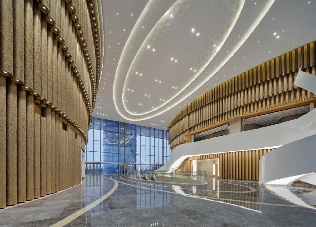 BIM建筑|肥东县大剧院文化馆 / 上海华都建筑规划设计有限公司