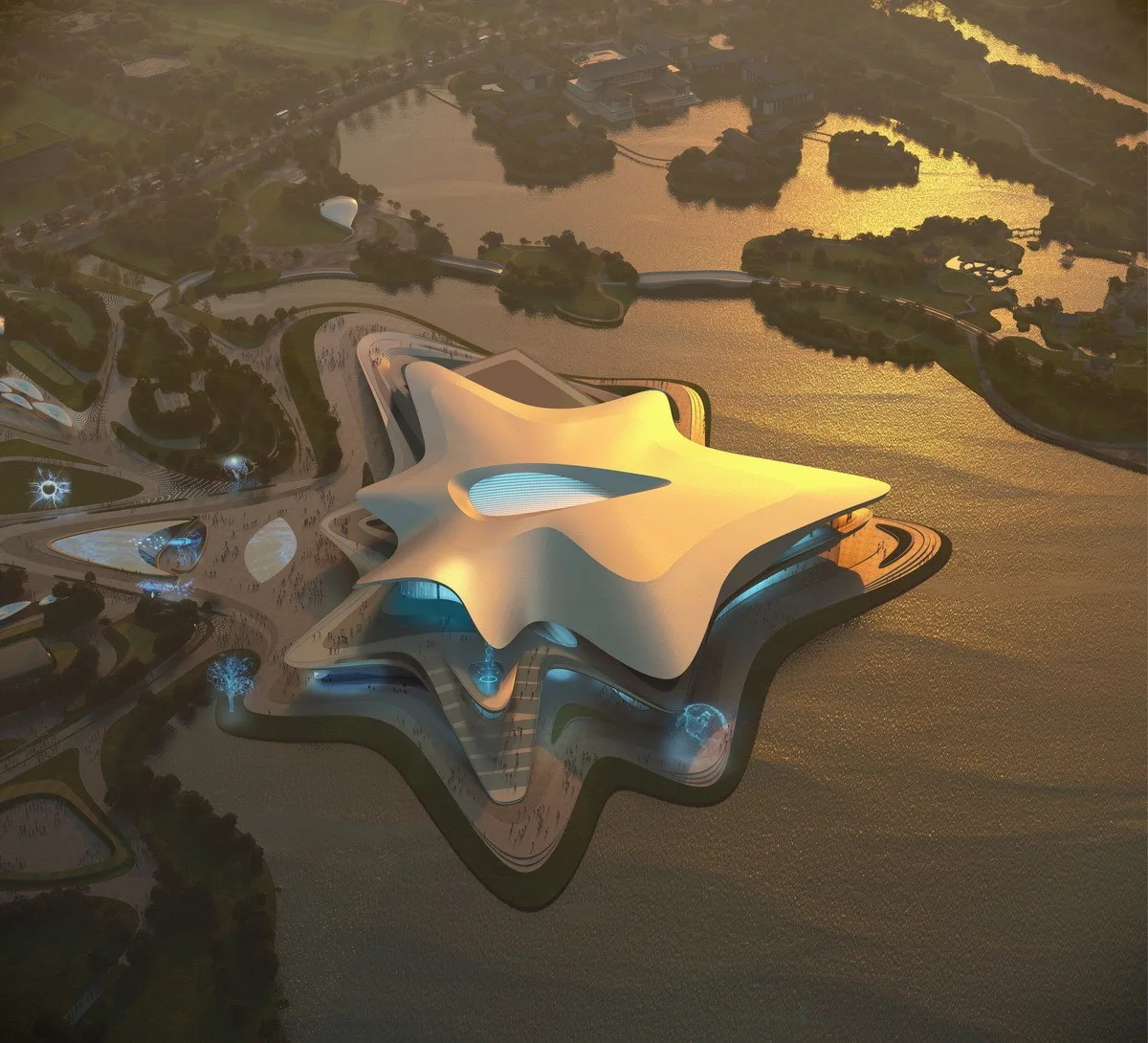 BIM建筑|成都科幻馆：2023世界科幻大会和雨果奖主会场 / 扎哈事务所