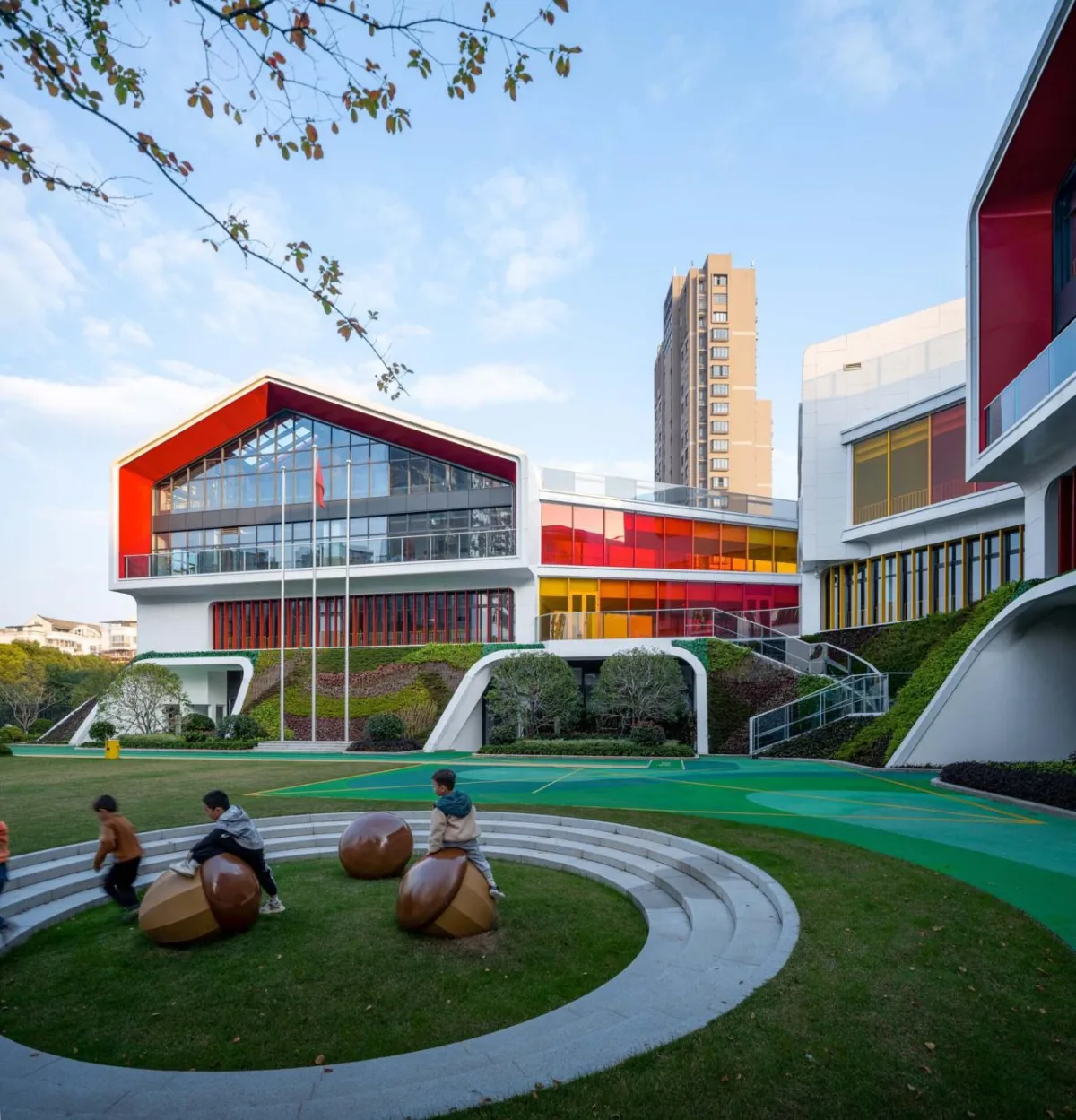 BIM建筑|金昌蒙德斐尔.幼儿园 / 零壹城市建筑事务所