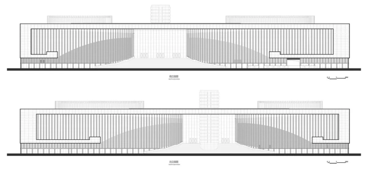 BIM建筑|肥东县大剧院文化馆 / 上海华都建筑规划设计有限公司