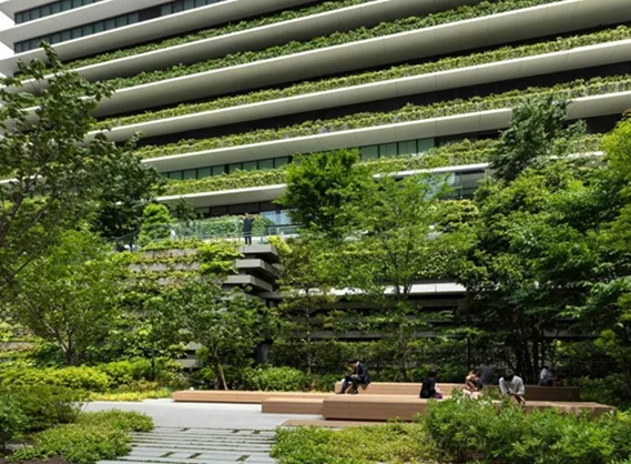 BIM建筑|英根霍芬在东京设计植物覆盖的摩天大楼