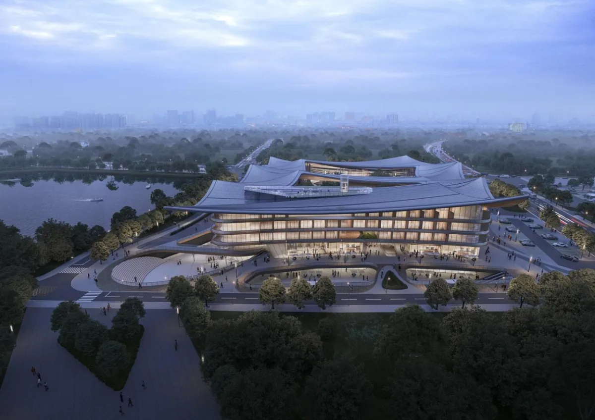 BIM建筑|东湖鹤舞：武汉湖光序曲城市度假酒店（国际竞赛优胜奖）/ 维思平建筑设计
