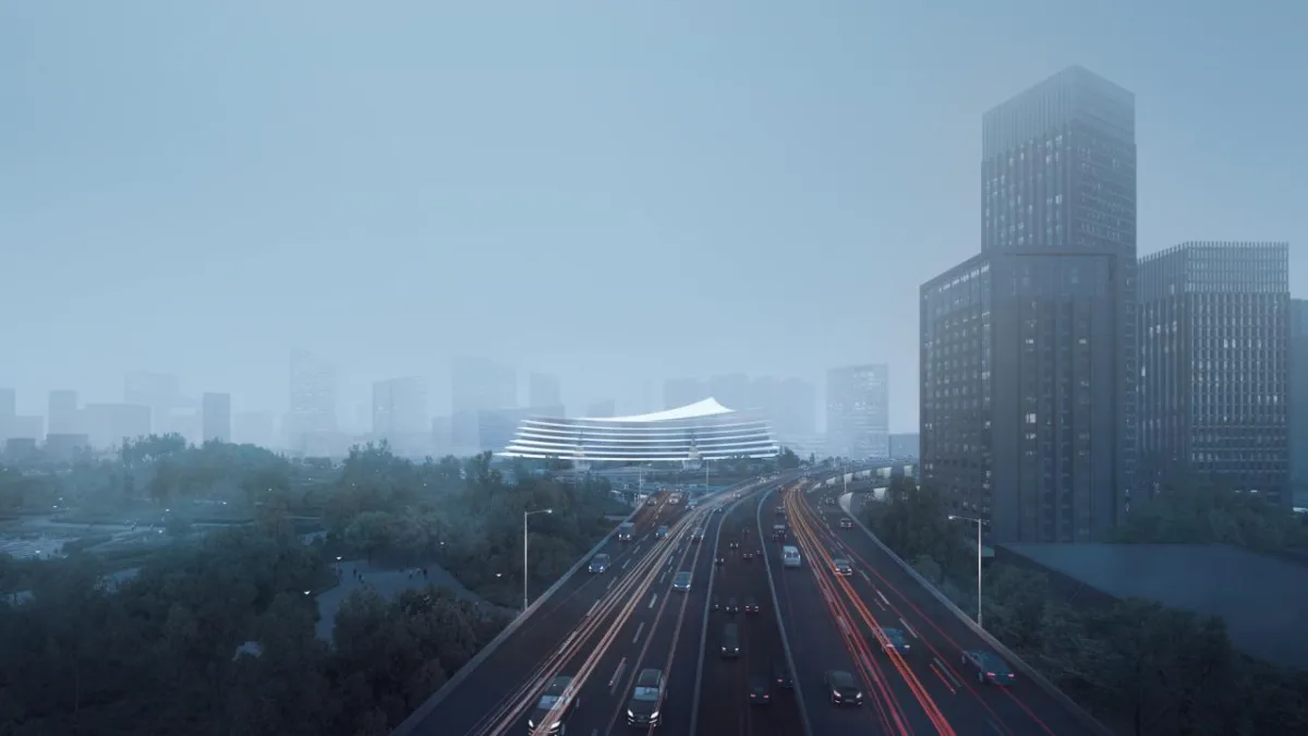 BIM建筑|中标候选方案：武汉图书馆新馆：叠书成阁·楚风江韵 / 维思平建筑设计