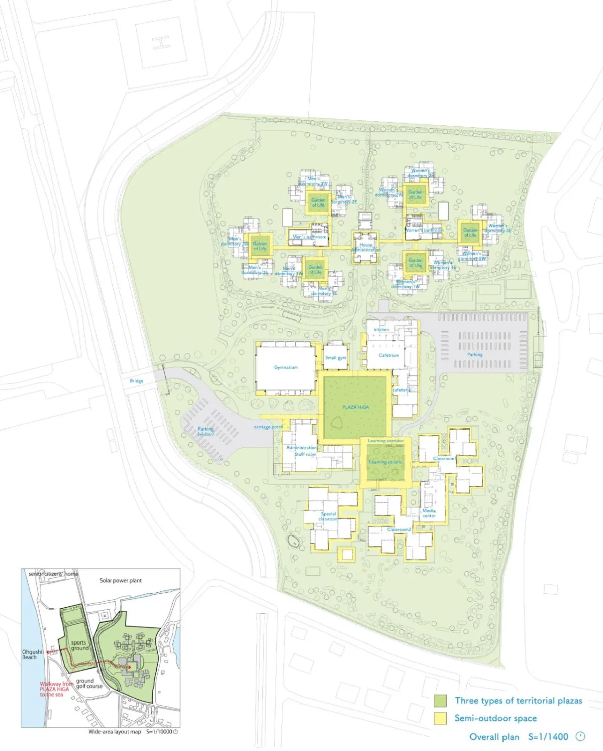BIM建筑|组团式校园，广岛叡智学院 / CAn