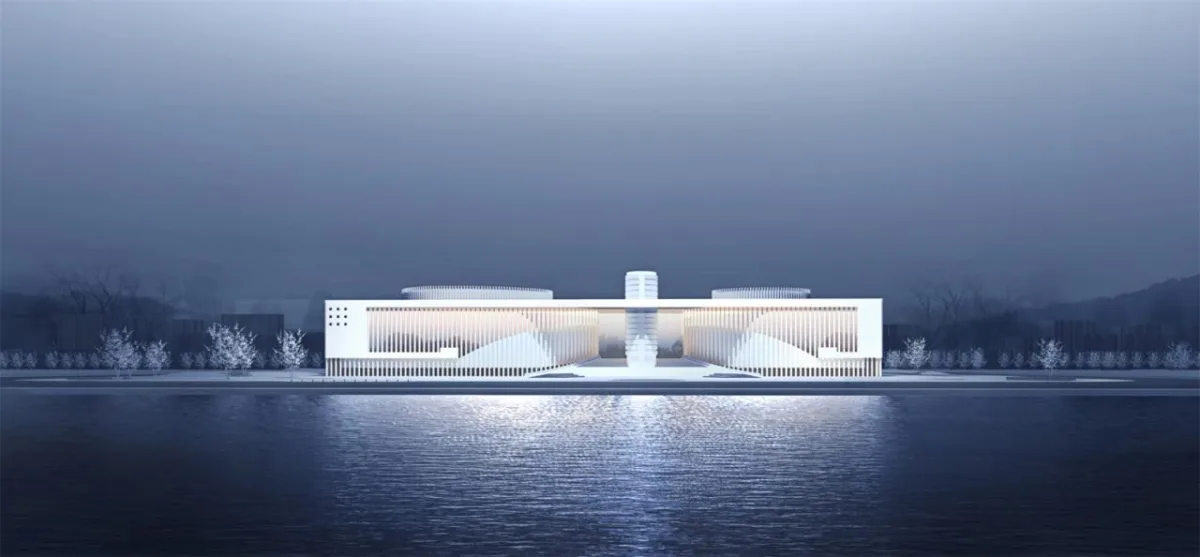 BIM建筑|肥东县大剧院文化馆 / 上海华都建筑规划设计有限公司