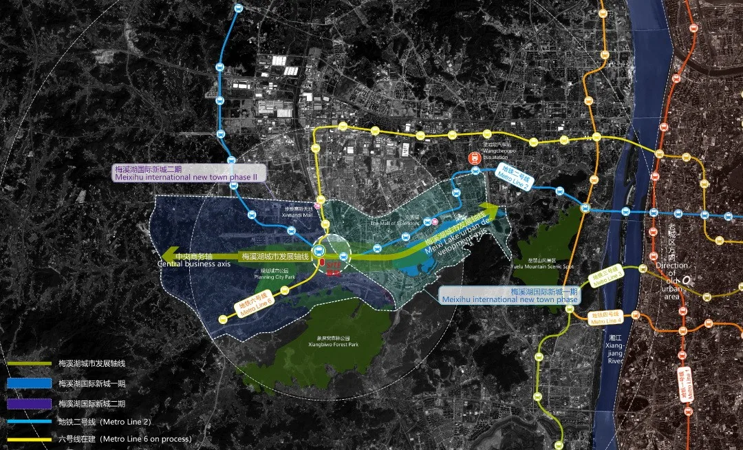 BIM建筑|长沙招商梅溪湖花园城方案首发：【二十四时·森活童行】科技生态有氧MALL / 三益中国