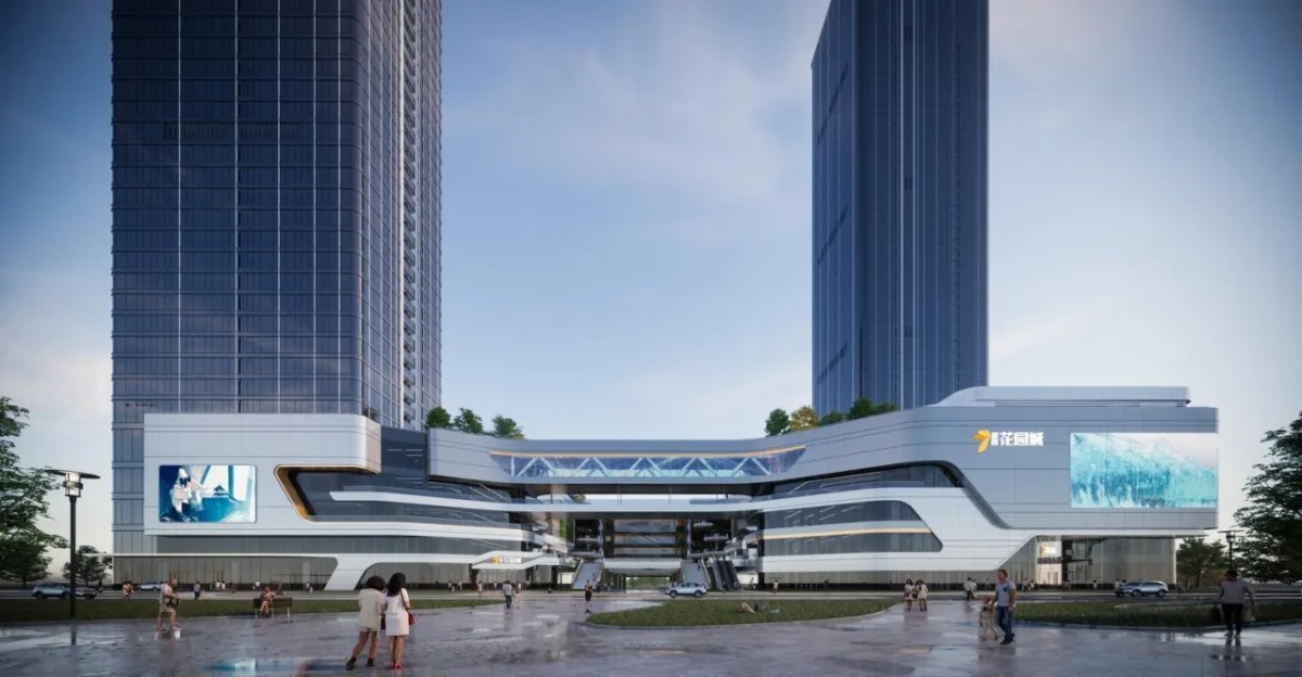 BIM建筑|长沙招商梅溪湖花园城方案首发：【二十四时·森活童行】科技生态有氧MALL / 三益中国