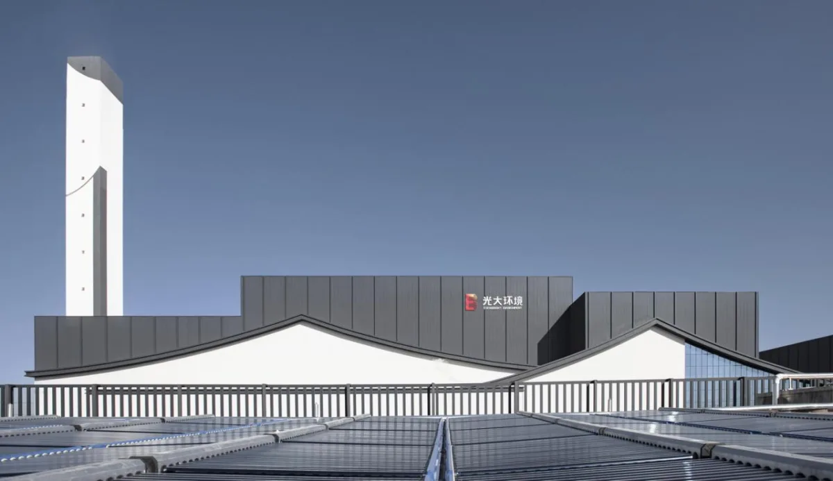 BIM建筑|锡东生活垃圾焚烧发电厂外立面改造 / 广州华科工程技术有限公司