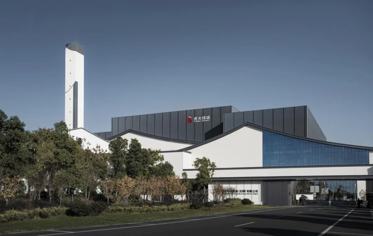 BIM建筑|锡东生活垃圾焚烧发电厂外立面改造 / 广州华科工程技术有限公司