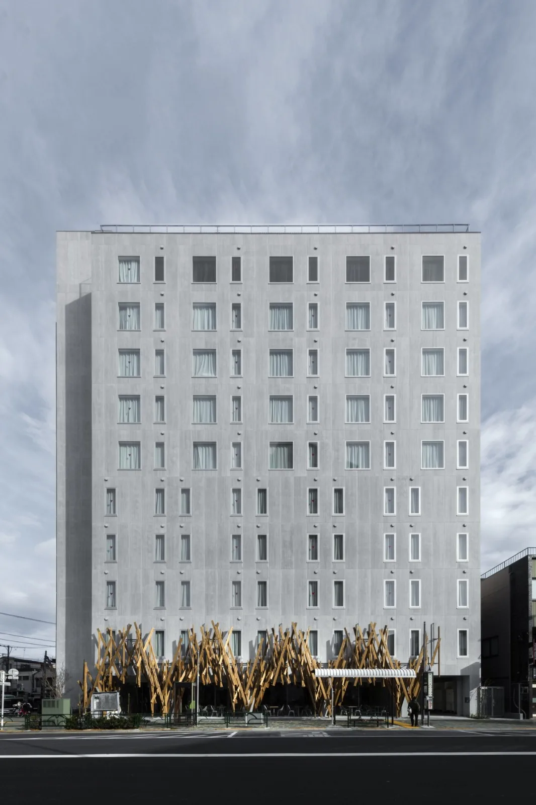 BIM建筑|ONE@东京酒店 / 隈研吾建筑都市设计事务所