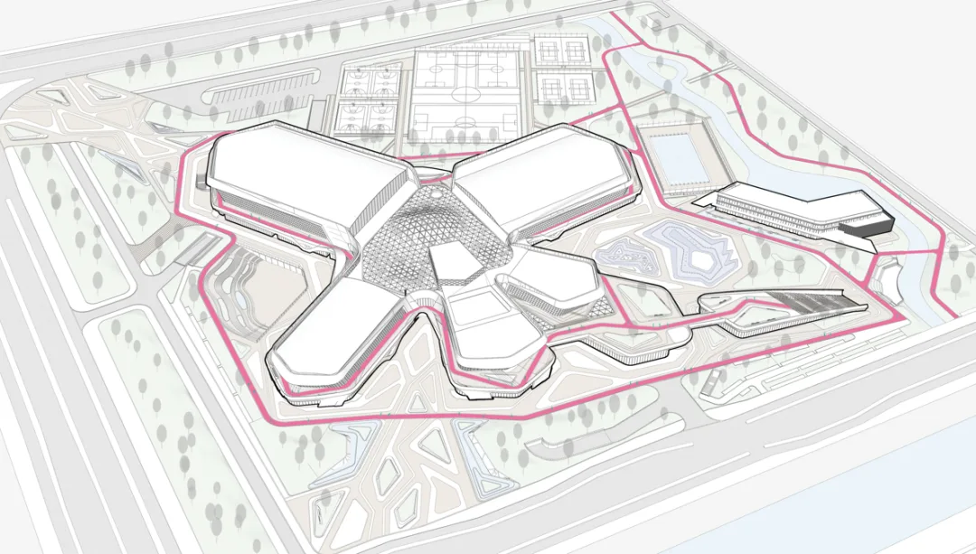 BIM建筑|体育运动催化城市生活：桐乡市全民健身中心暨李宁体育园 / PTD柏涛设计