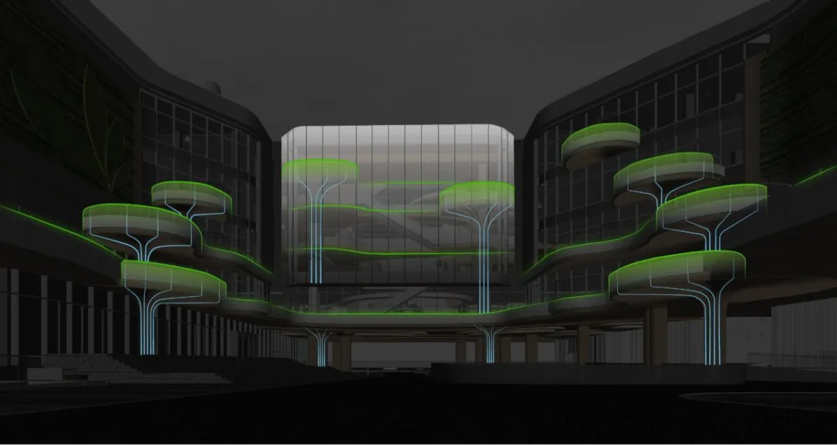 BIM建筑|长沙招商梅溪湖花园城方案首发：【二十四时·森活童行】科技生态有氧MALL / 三益中国
