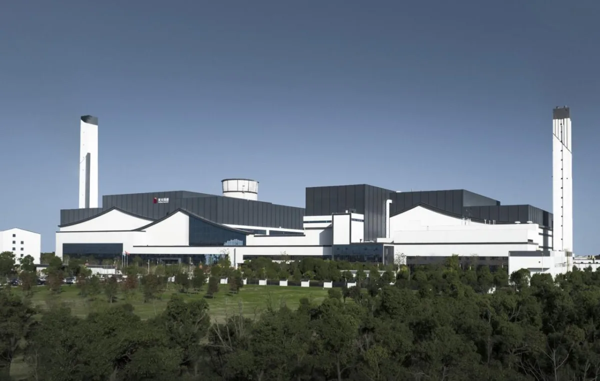 BIM建筑|锡东生活垃圾焚烧发电厂外立面改造 / 广州华科工程技术有限公司