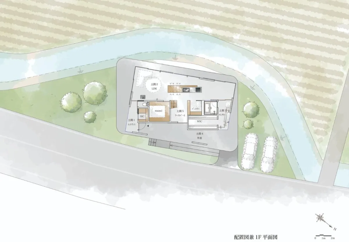 BIM建筑|海原镇的地板和屋顶 / SAI建筑工作室