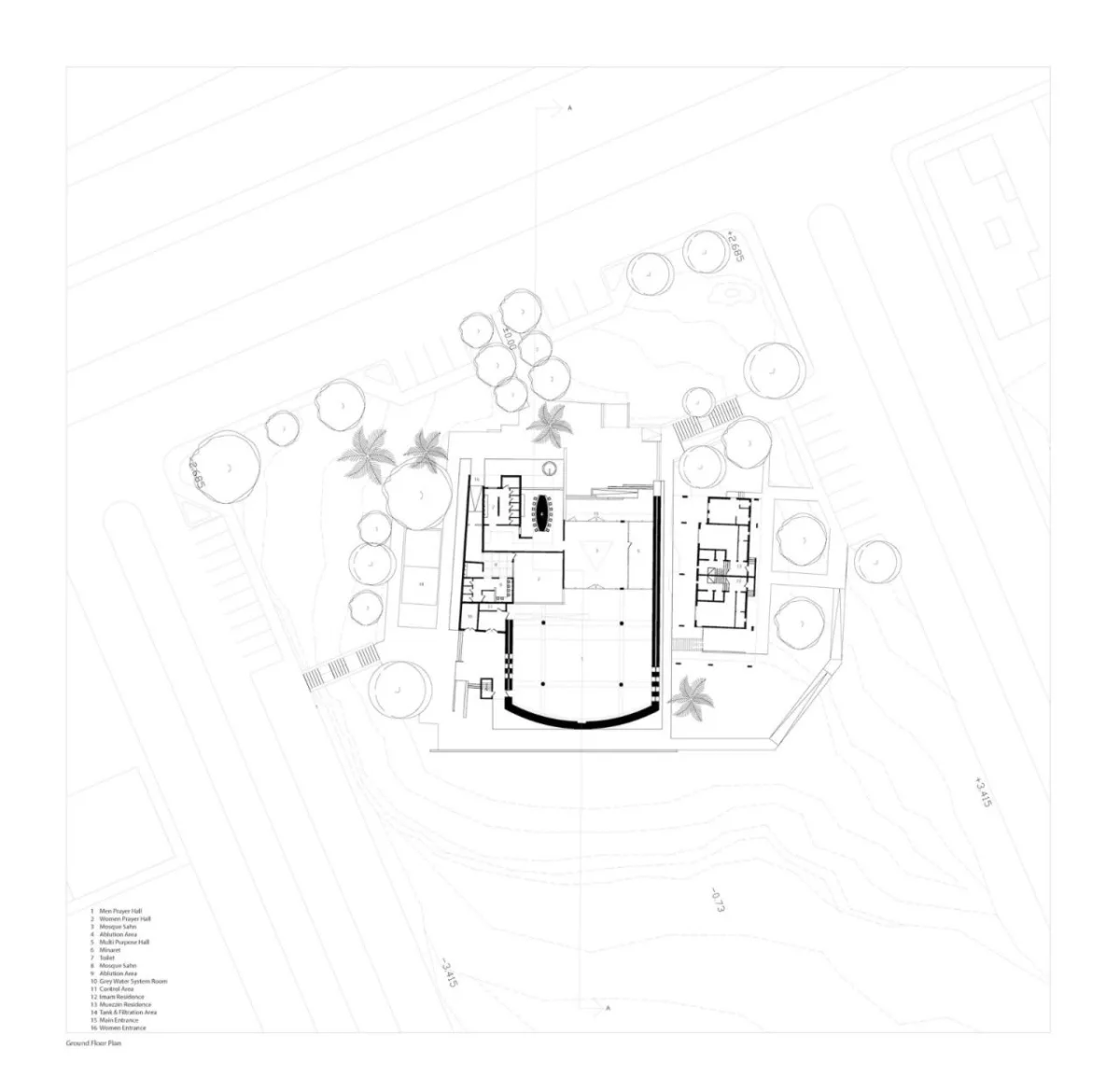 BIM建筑|光与石，Al Gharra 清真寺 / Mohammed Ibrahim Shafee Architectural Office