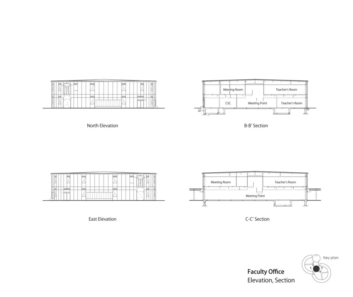 BIM建筑|爱光学园 / 大成建设