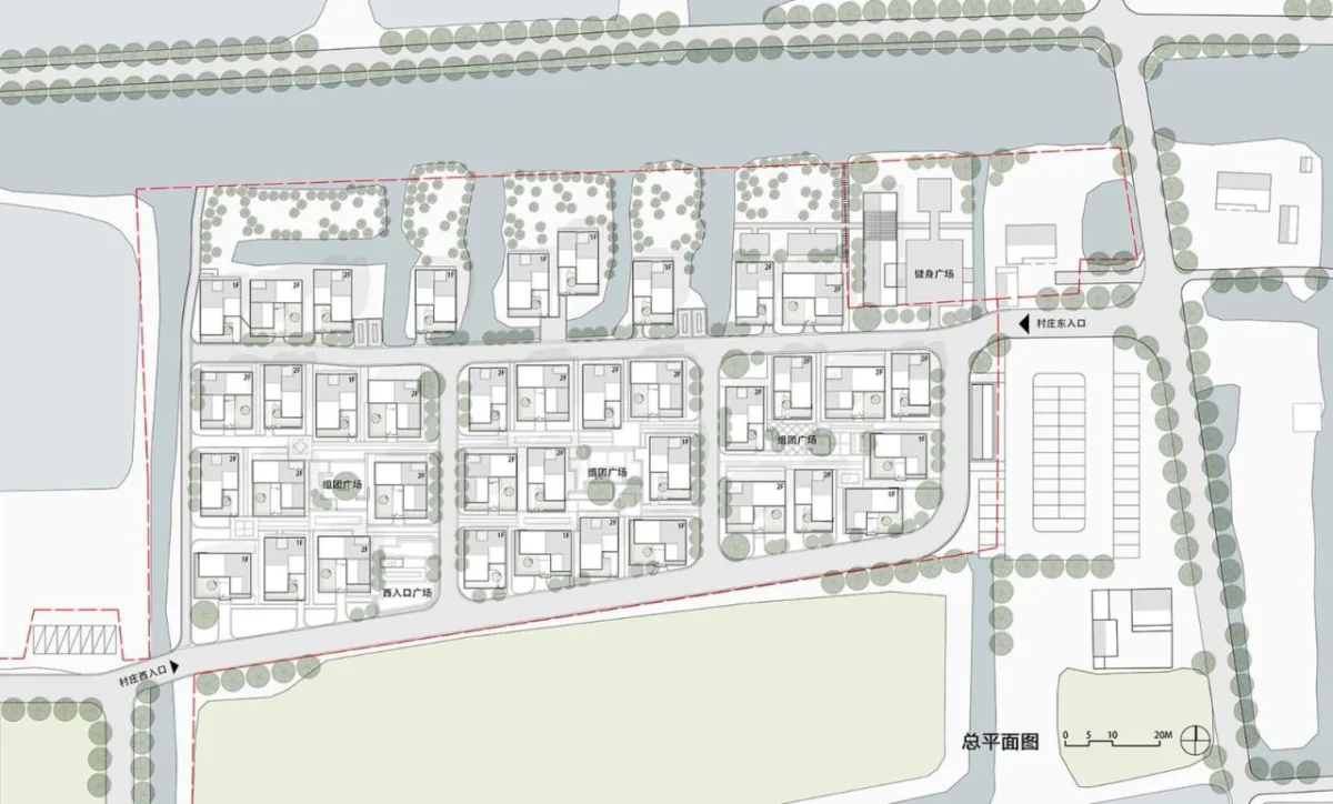 BIM建筑|阜宁县益林镇穆沟村新型社区 / 南大设计院周凌工作室