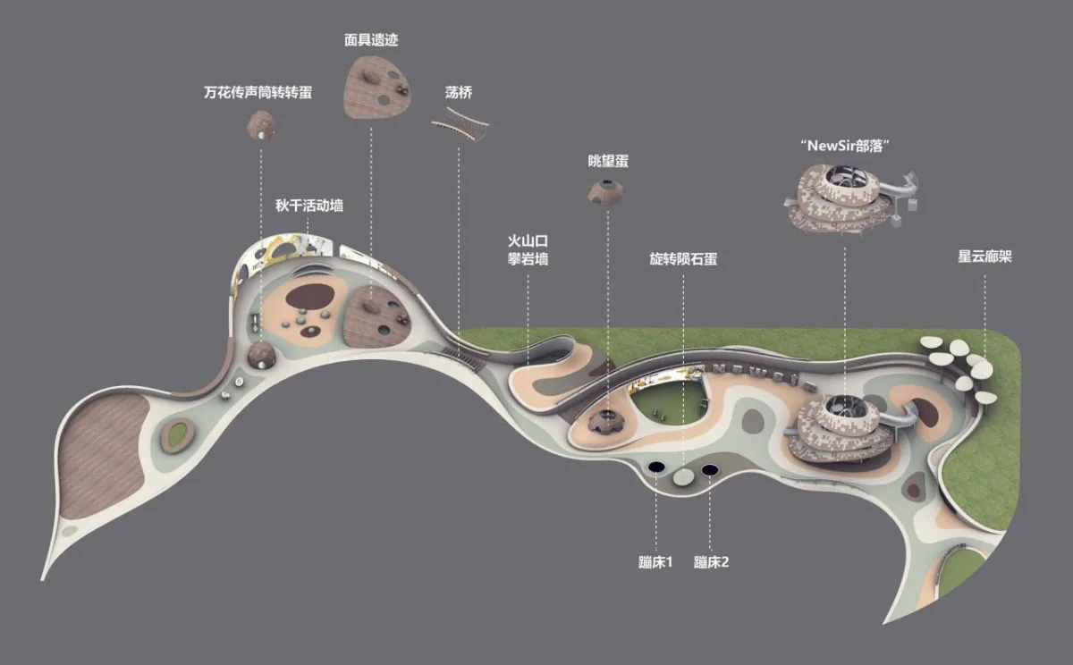 BIM建筑|丛林星球 · 回归自然大地的儿童空间 / 喜随设计