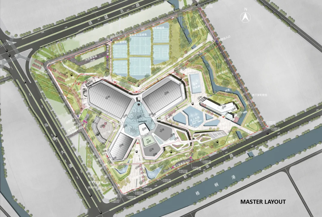BIM建筑|体育运动催化城市生活：桐乡市全民健身中心暨李宁体育园 / PTD柏涛设计